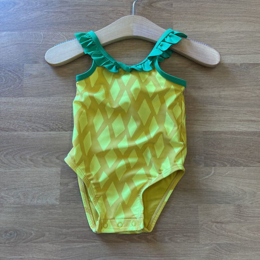 Old Navy Pineapple One Pc Swim - 6/12m