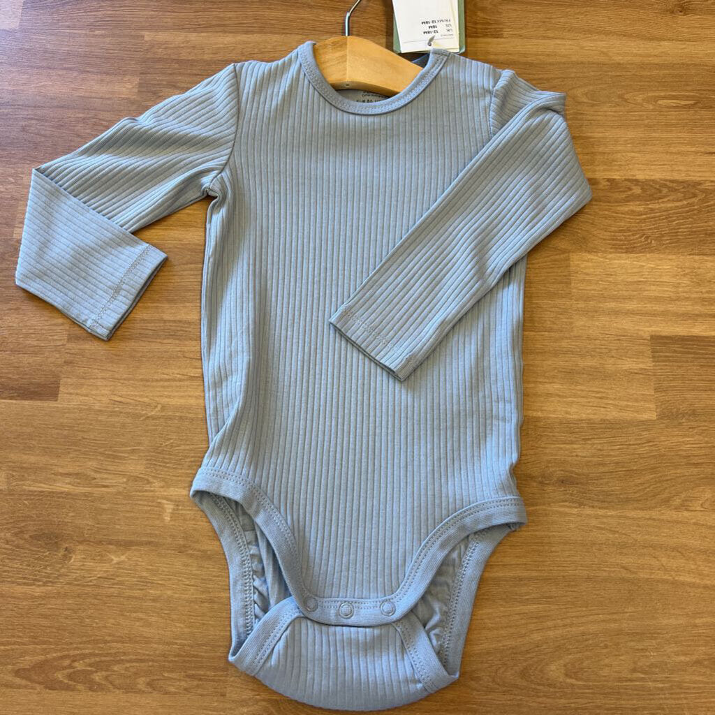 NWT H&M LS Ribbed Bodysuit - 18m