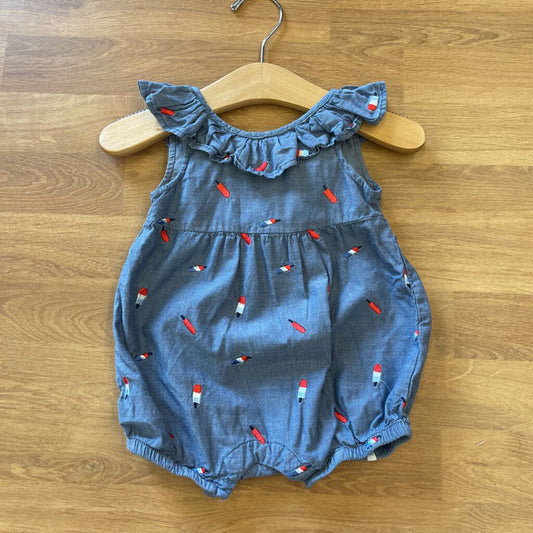 Cat & Jack Popsicle Tank Romper - 3/6m