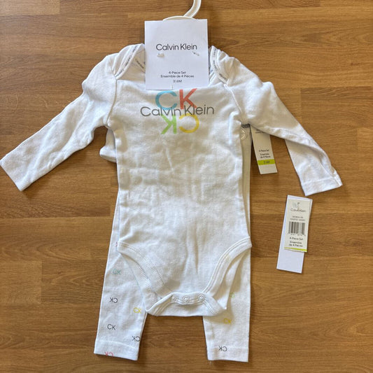 NWT Calvin Klein 4pc Set - 3/6m