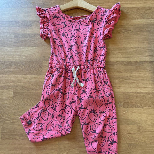 Tea Strawberry SS Romper - 2