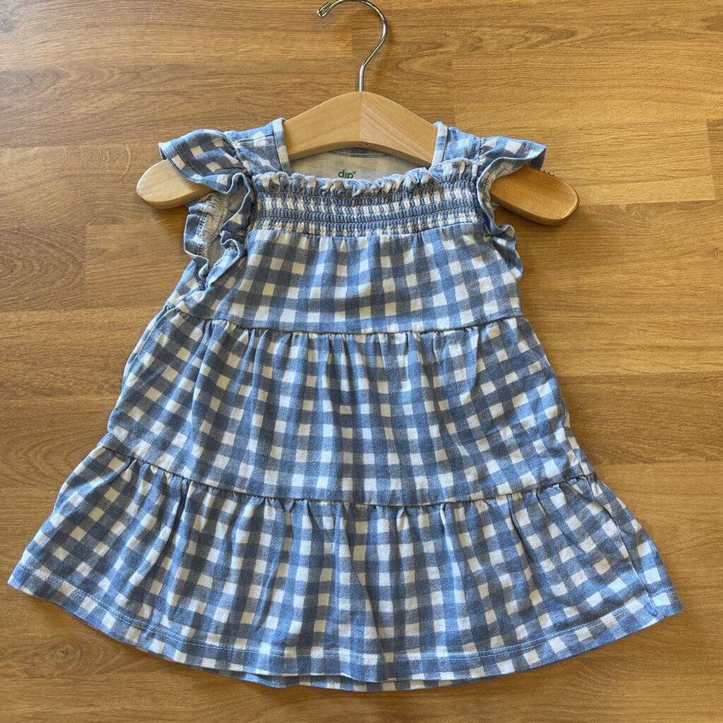 Dip Gingham SS Dress - 6/12m