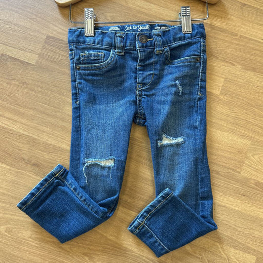 Cat & Jack Distressed Skinny Jeans - 3T