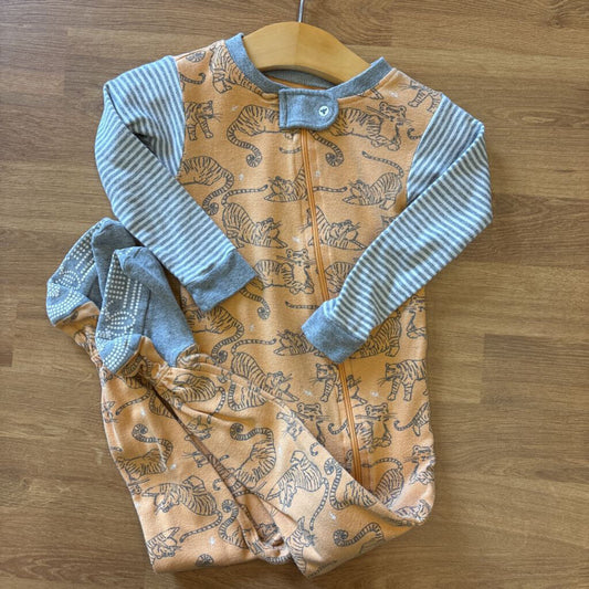Burt's Bees Tiger Pjs - 18m