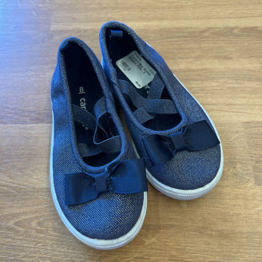 Carter's Blue Sparkle Sneaker Flats - 8