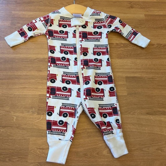 Hanna Andersson Fire Truck Pjs - 0/3m