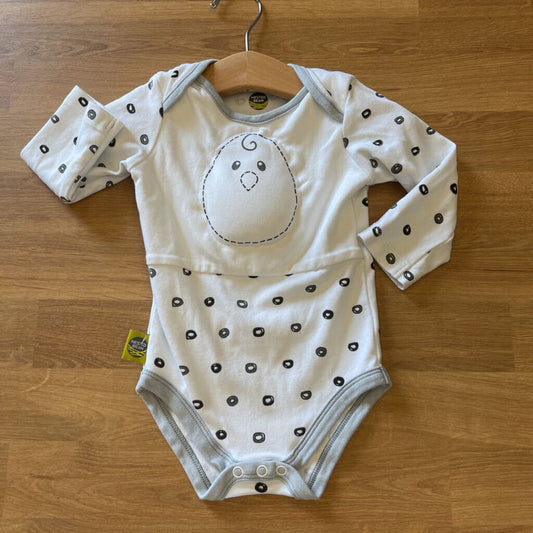 Nested Bean Weighted LS Onesie - 6/12m