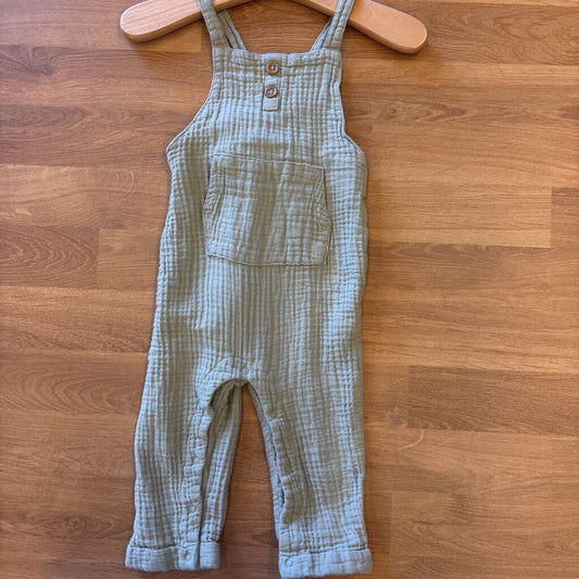 Greyson Collective Linen Overalls - 6/9m