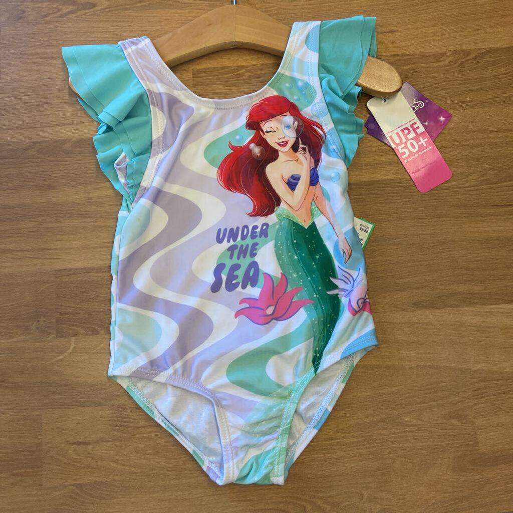 NWT Disney Princess Ariel One Pc Swim - 2T