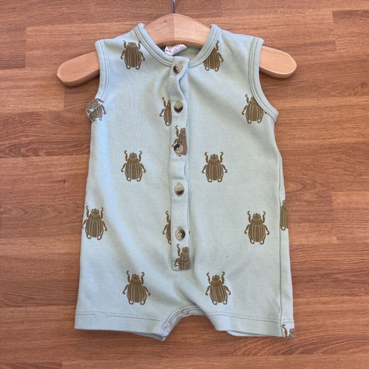Kate Quinn Beetle Tank Romper - 3/6m