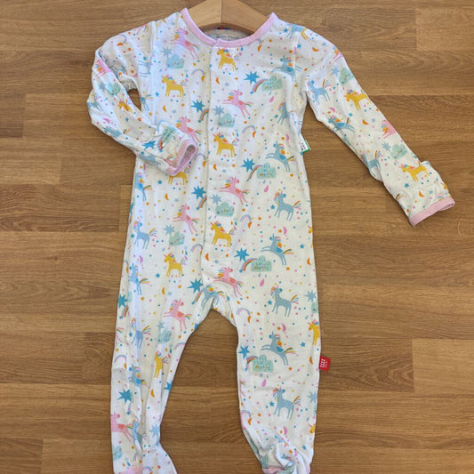 E=MC Modal Unicorn Sleeper - 3/6m (has marks on left sleeve)