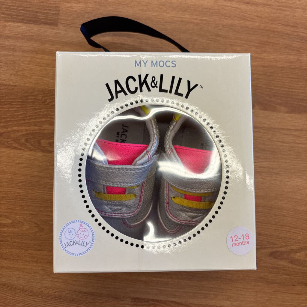 NEW Jack & Lily Grey Mocs - 12/18m