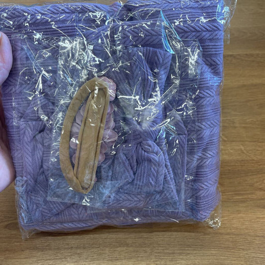 NEW Purple Swaddle Set