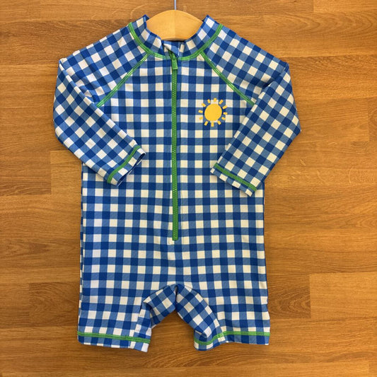 Cotton On Gingham LS Swim - 6/12m