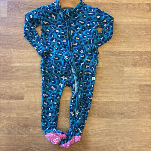 Posh Peanut Bamboo Leopard Zip Sleeper - 0/3m
