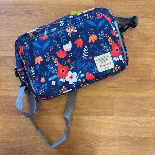 About Baby Floral Travel Diaper Caddy