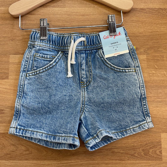 NWT Cat Jack Pull On Jean Shorts 2T