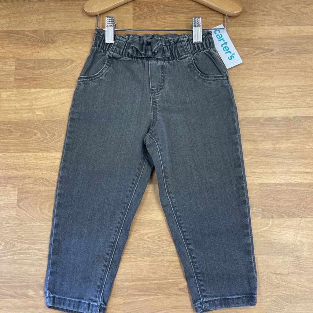 NWT Carter's Mom Waist Bow Jeans 24m