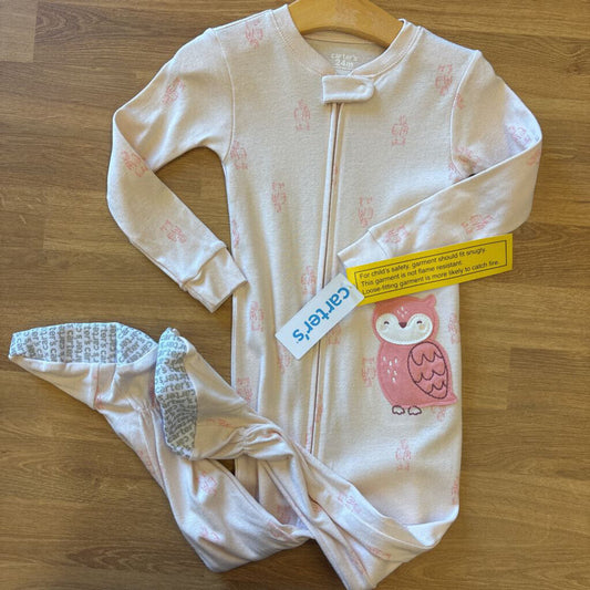 NWT Carter's Owl Pjs 24M
