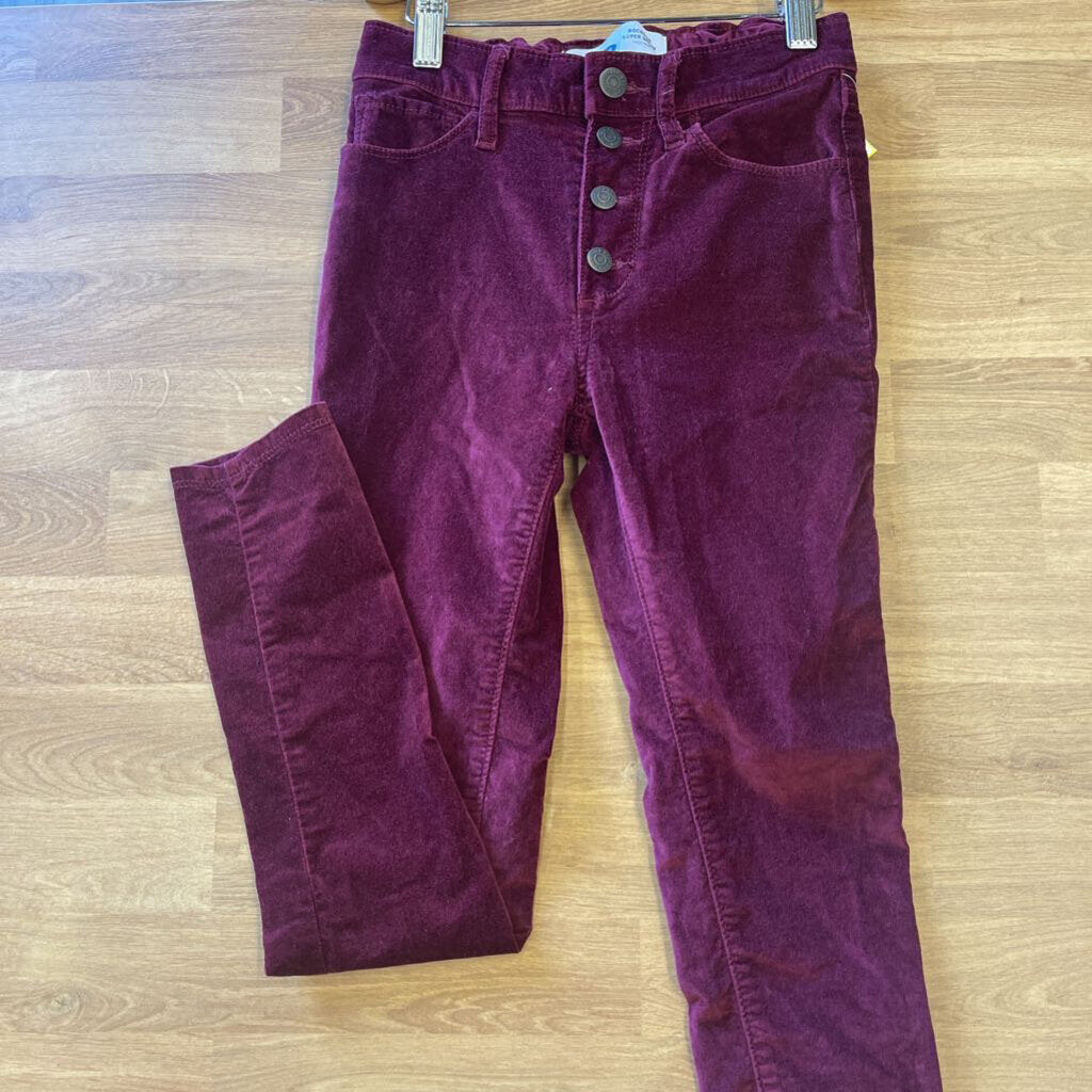 Old Navy Rockstar S/Skinny Velvet Pants 10