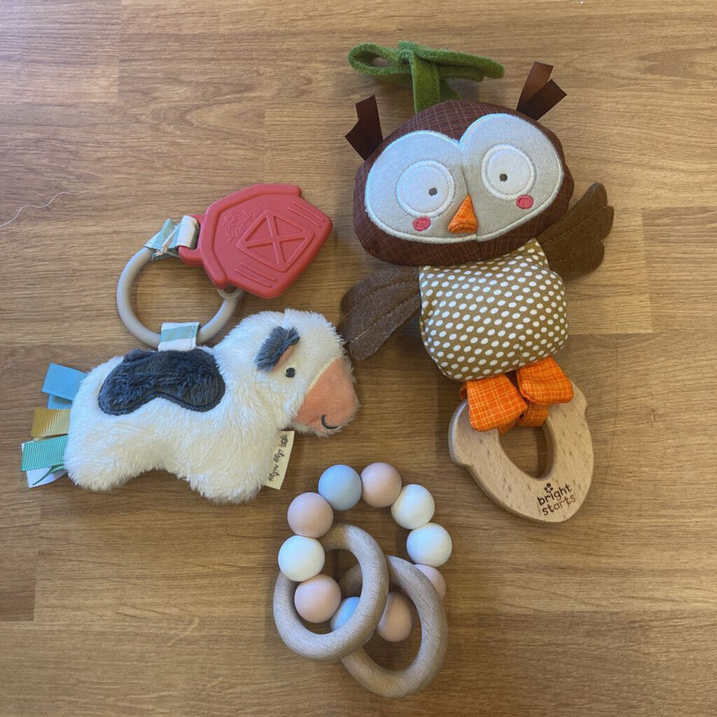 Set of 3 Infant Teether Toys