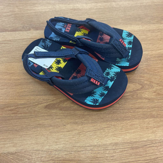 Reef Blue Flip Flops - 3/4