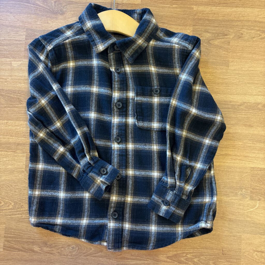 Old Navy Plaid Flannel LS Top 4T