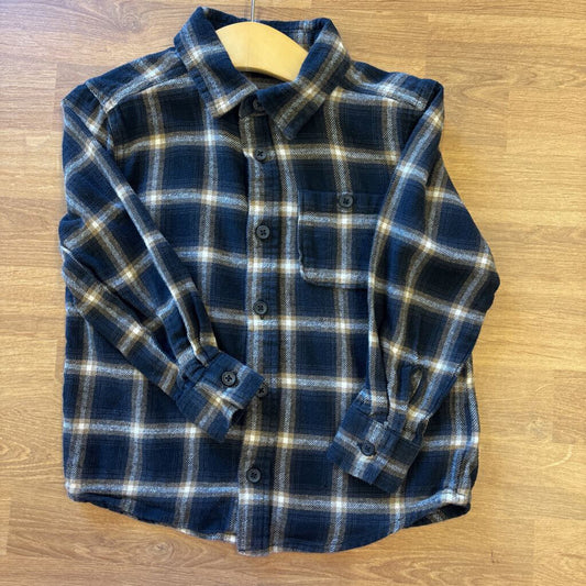 Old Navy Plaid Flannel LS Top 4T