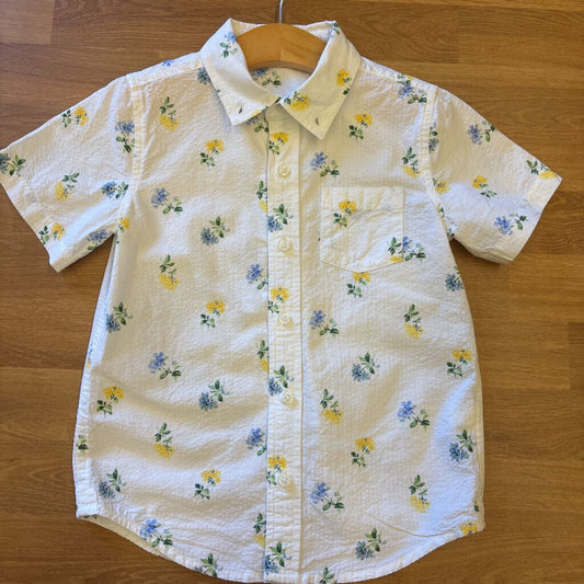 Janie & Jack Flower SS Button Up 5