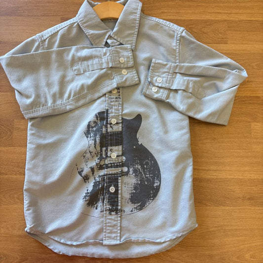 Wes & Willy Guitar LS Button 5