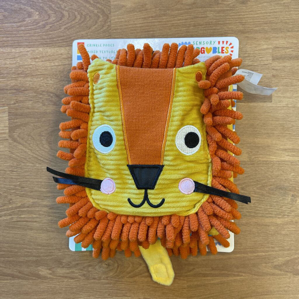 NEW Sensory Snuggables Lion Book