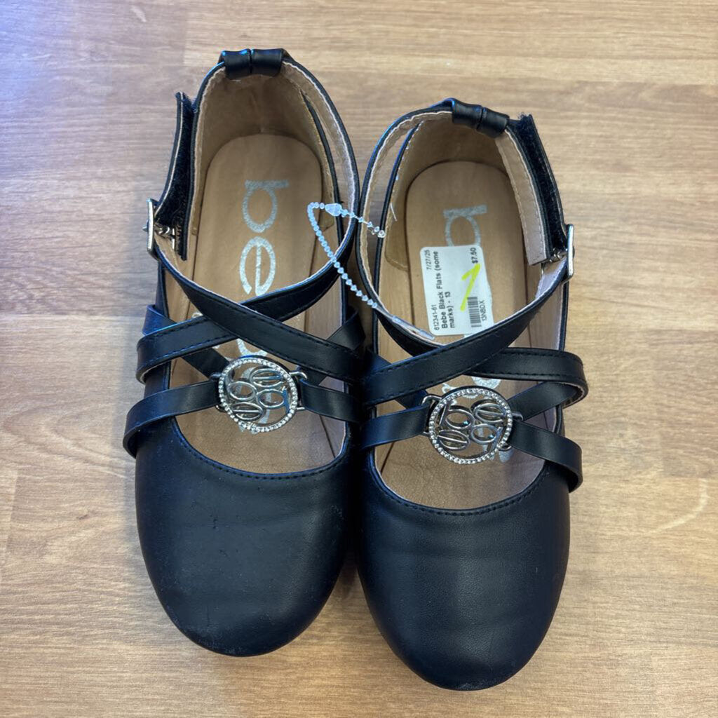 Bebe Black Flats (some marks) - 13