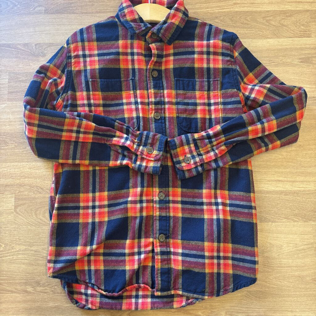 Gap Kids Flannel LS Button Up - 8