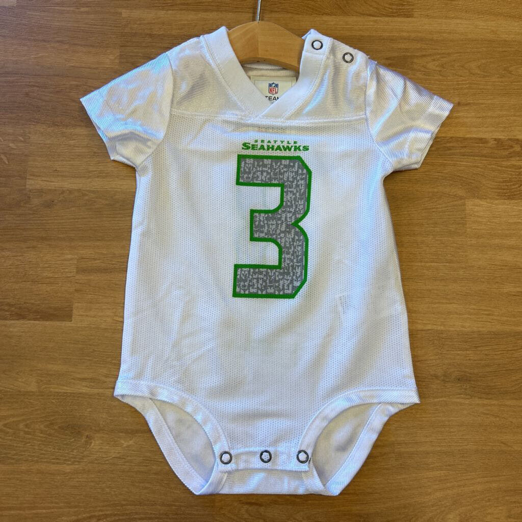NFL Seahawks SS Football Jersey Onesie - 6/9m