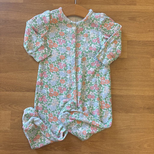 Baby Gap Floral Snap Sleeper - 3/6m