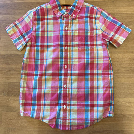 Janie & Jack Plaid SS Button Up - 7