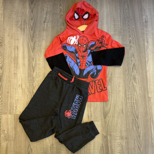 Marvel Spiderman Hoodie Tee / Pants Set - 6