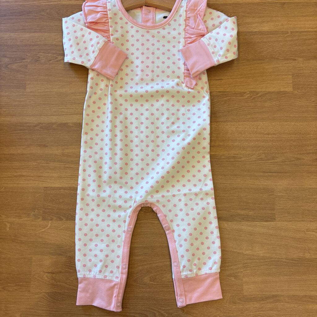 NWOT Monica & Andy Dot LS Romper - 6/9m
