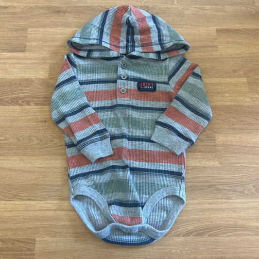 Lucky LS Thermal Hoodie Onesie - 12m