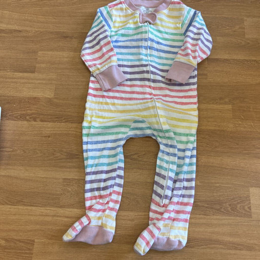 Honest Stripe Pjs - 6/9m