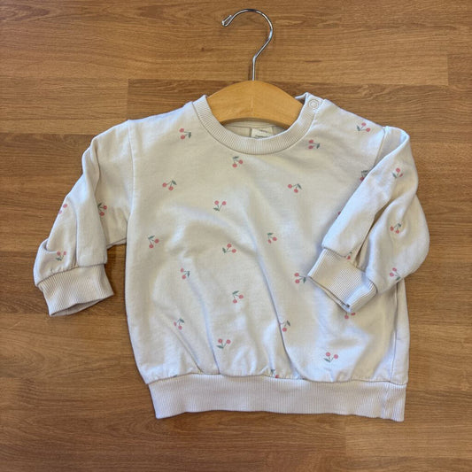 H&M Cherry Crewneck - 6m