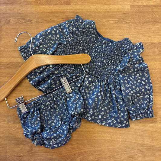 Baby Gap Floral Two Pc Set - 3/6m