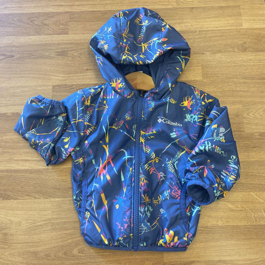 Columbia Floral Reversible Rain Jacket - 12/18m