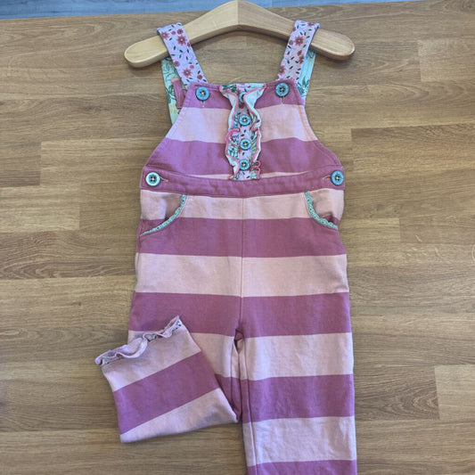 Matilda Jane Stripe Overalls - 12/18m