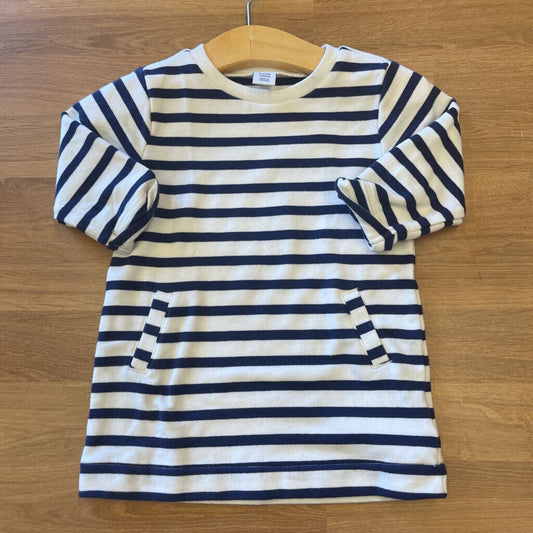 Old Navy Stripe 3/4 Sleeve Dress - 6/12m