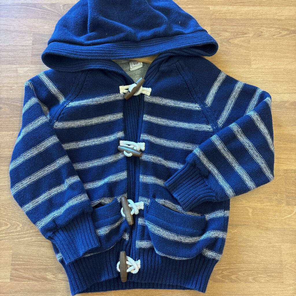 Baby Gap Stripe Knit Zip Sweater - 4