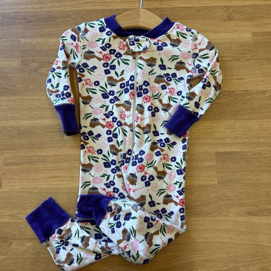 Hanna Andersson Bird Zip Sleeper - 12/18m