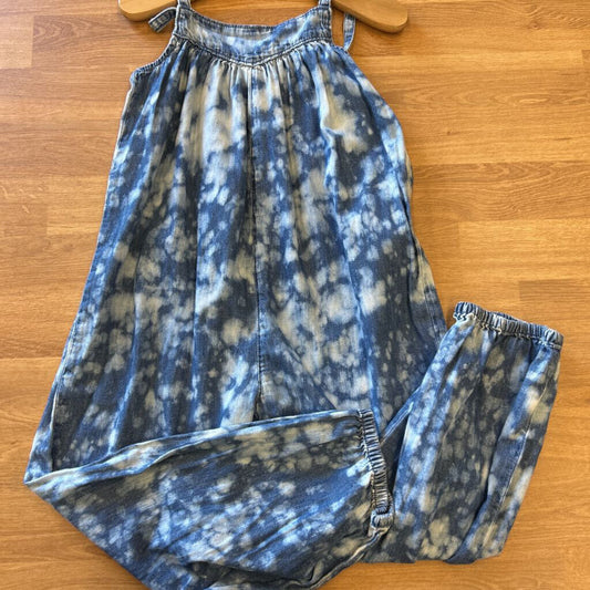 Gap Kids Tie Dye Denim Tank Romper - 5