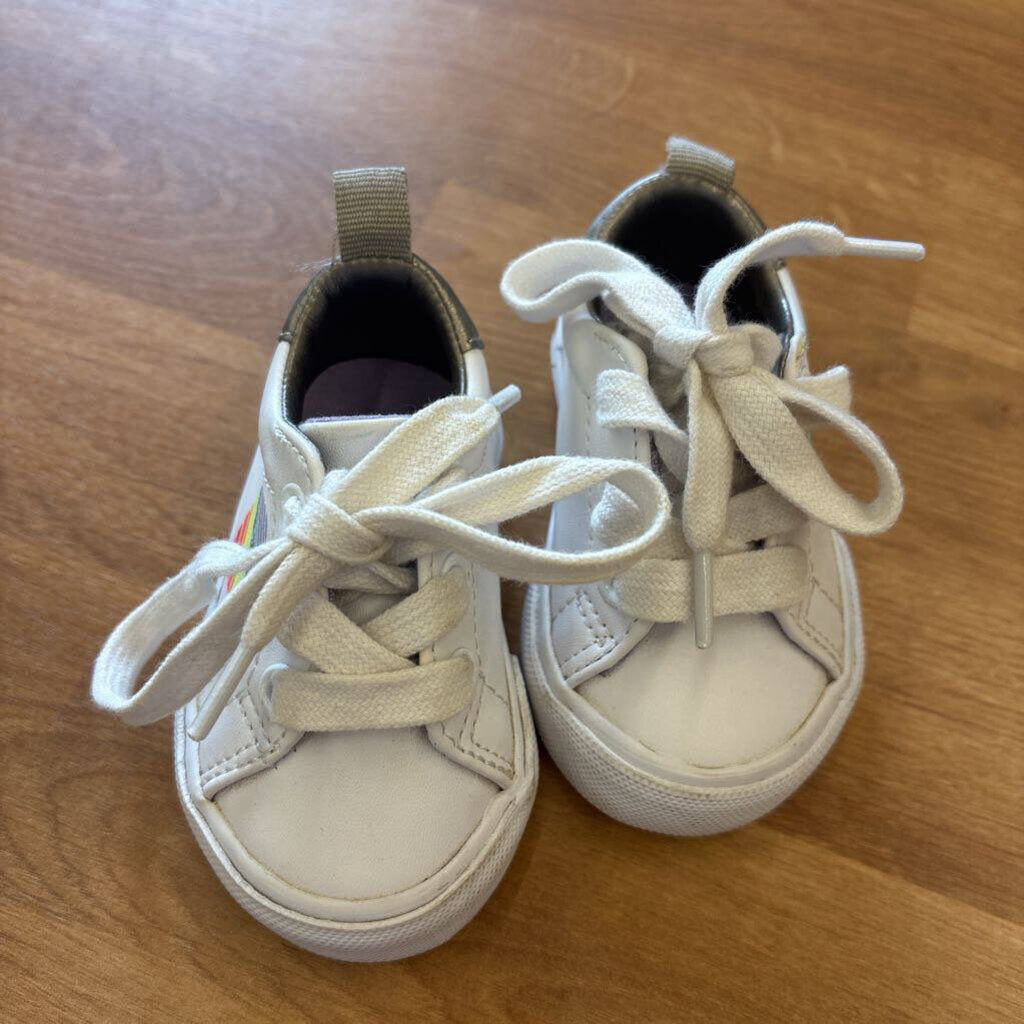 Gymboree White Rainbow Sneakers - 2