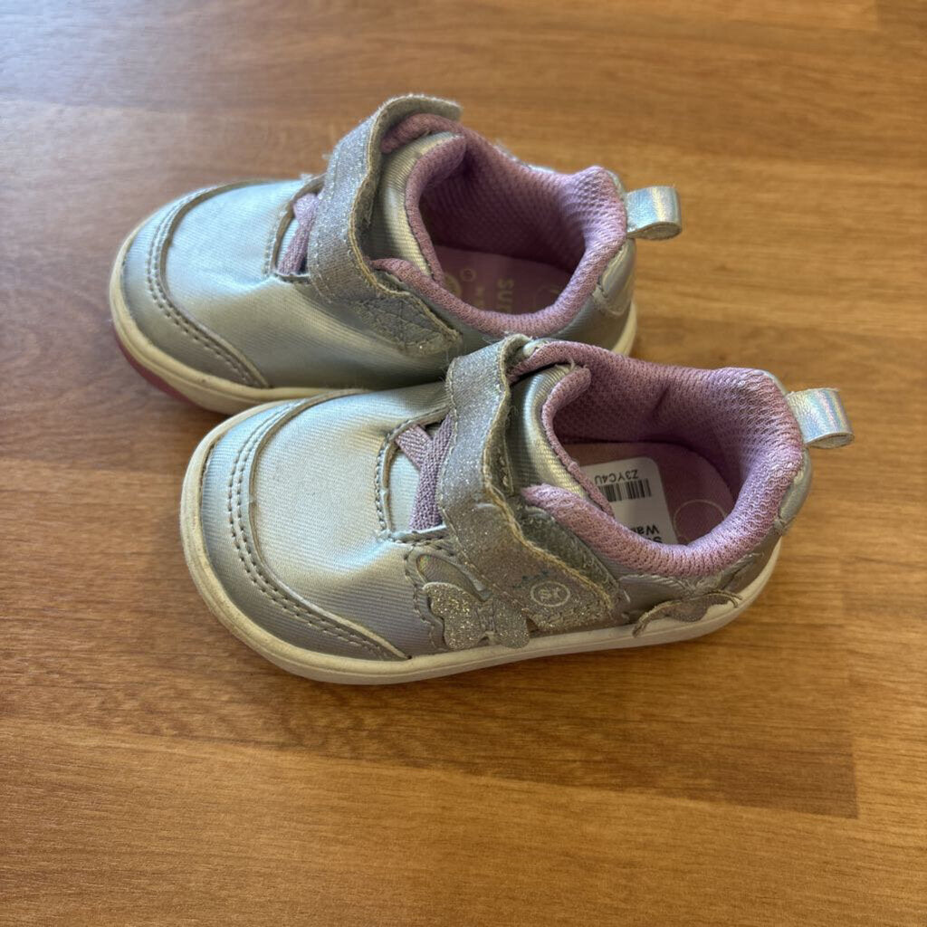 Stride Rite Silver Early Walkers - 3